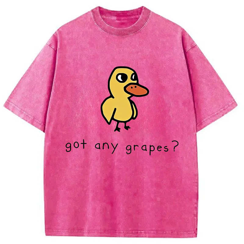 Modecanvas Got Any Grapes? DTG Printing Washed T-Shirt