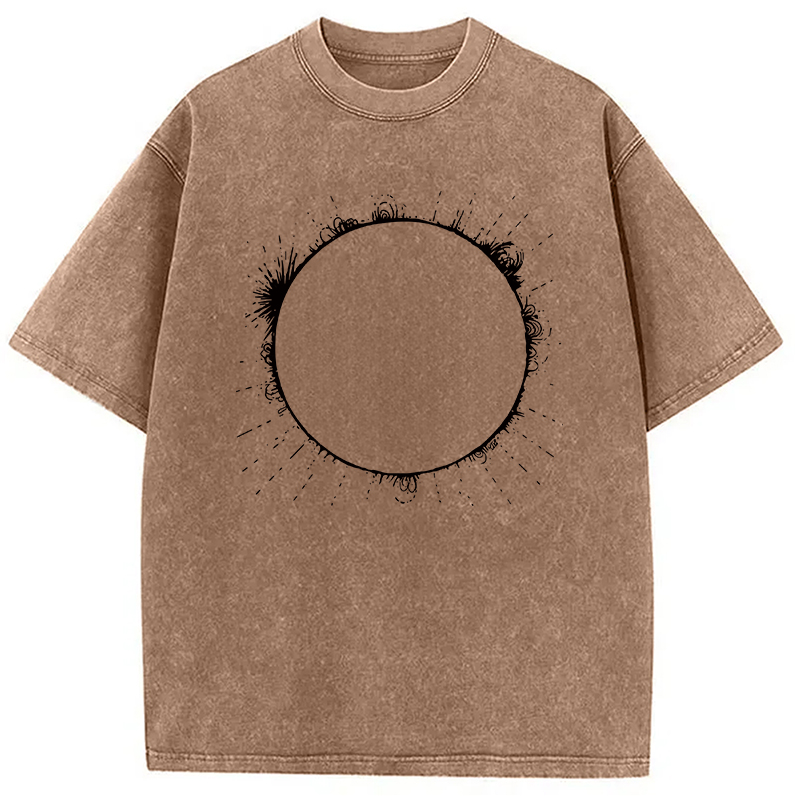 Modecanvas Solar Flare Washed T-Shirt