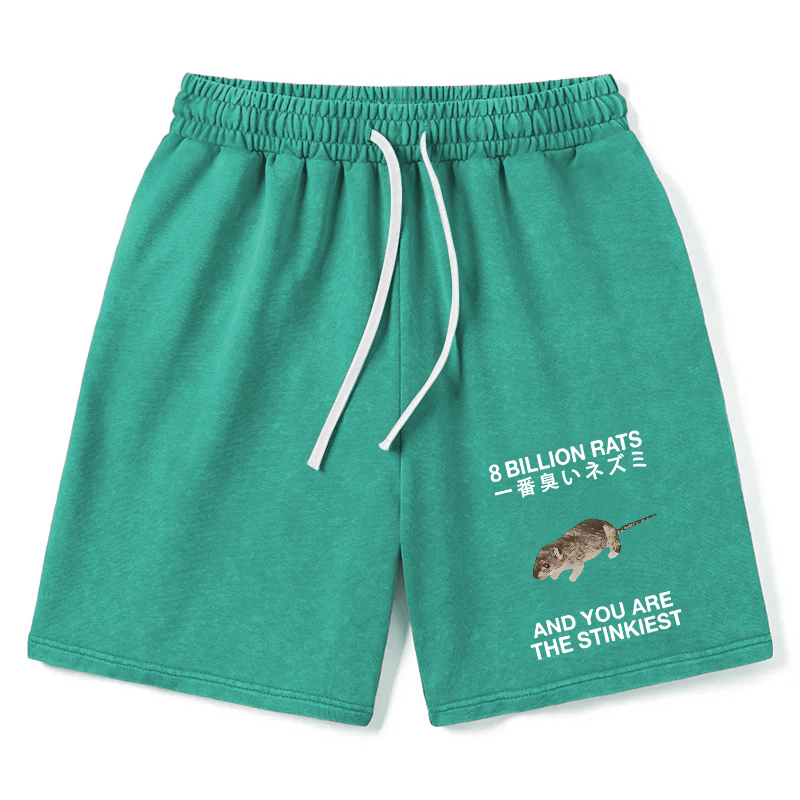 Modecanvas World's Stinkiest Rat Washed Shorts