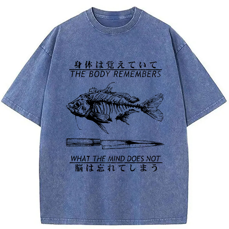 Modecanvas Unforgotten By The Body Washed T-Shirt