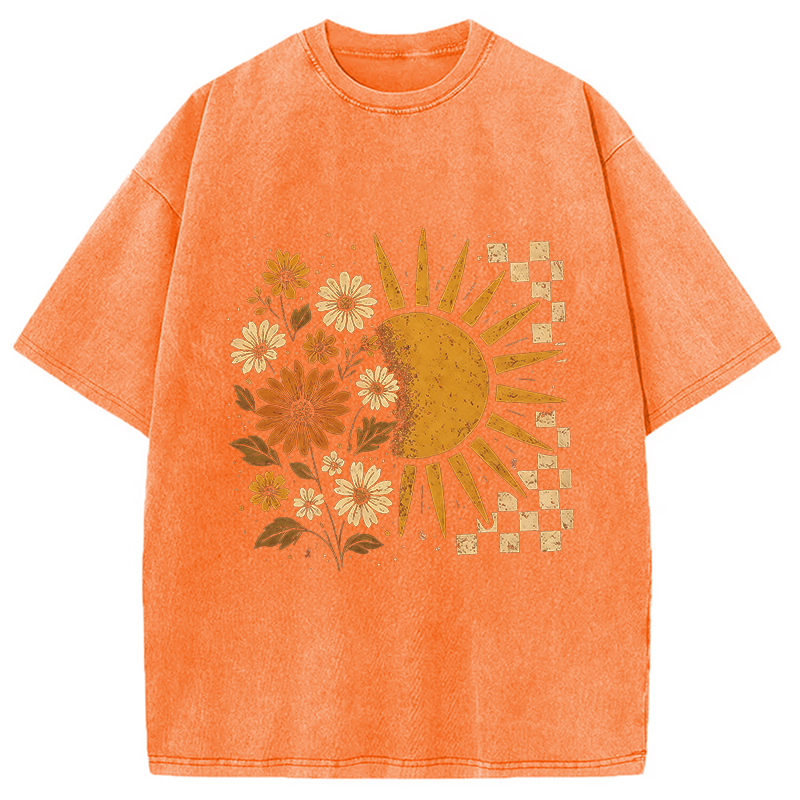 Modecanvas Spring Vacation DTG Printing Washed T-Shirt