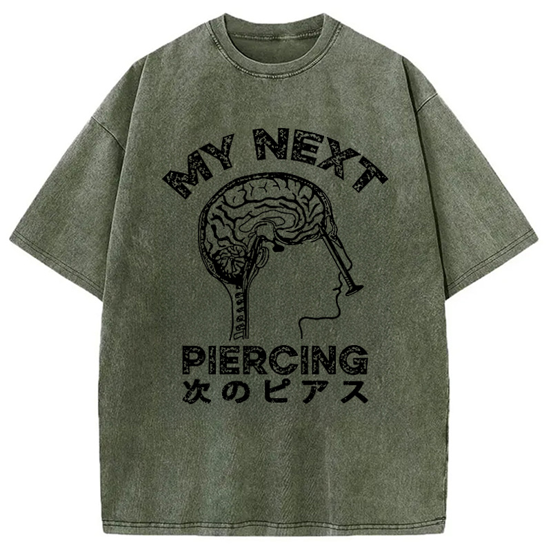 Modecanvas Next Piercing Surgery Washed T-Shirt