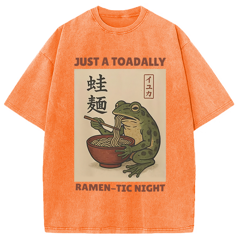 Modecanvas Toadally Fun Ramen Washed T-Shirt
