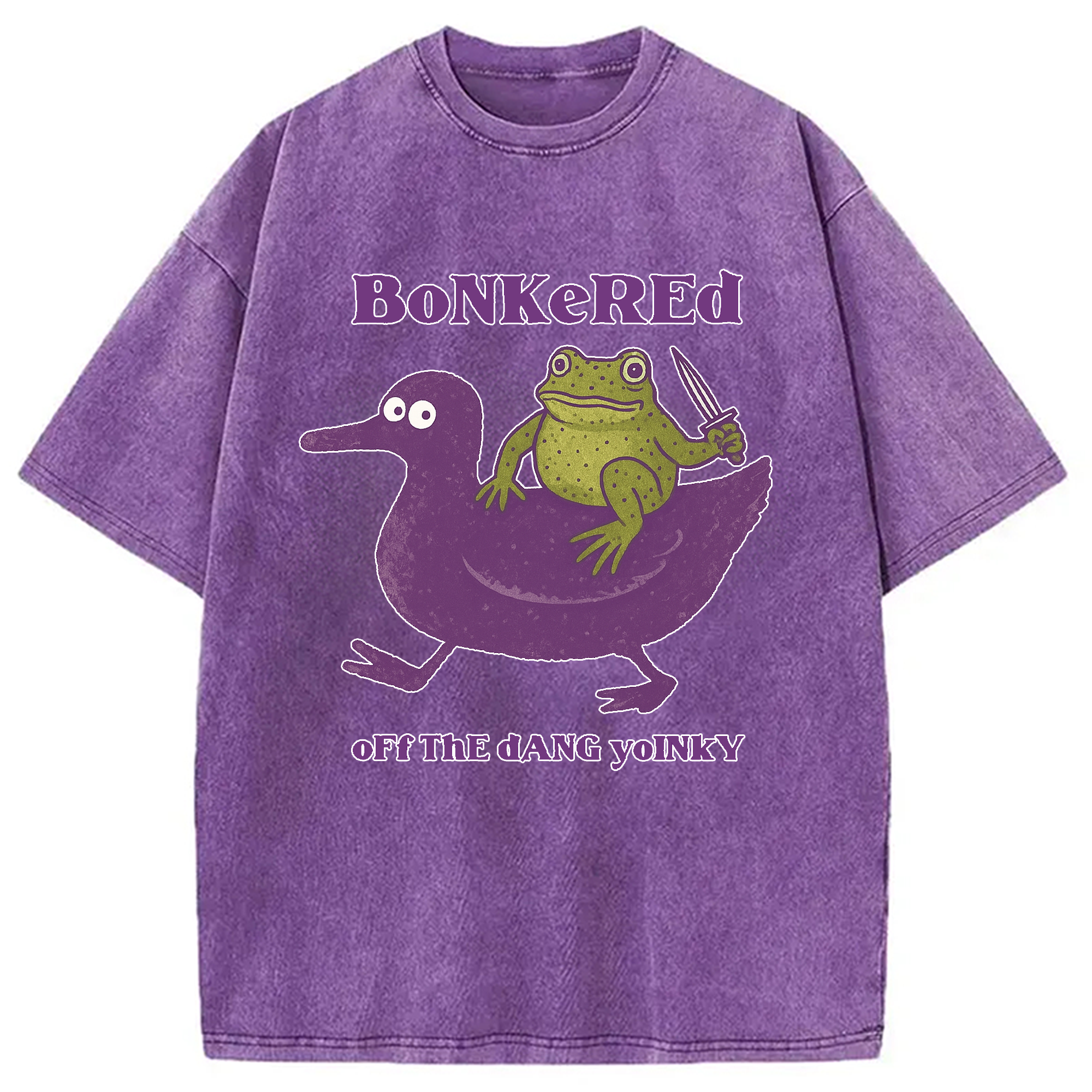 Modecanvas Bonkered of The Dang Yoinky Goose Washed T-Shirt