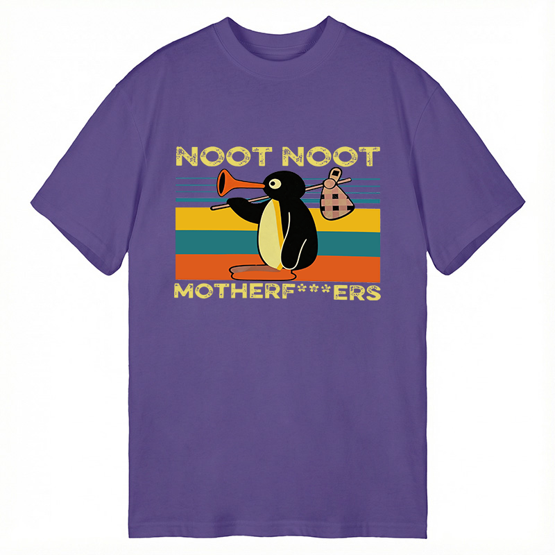 Modecanvas Pingu Noot Noot DTG Printing Classic T-Shirt-modecanvas