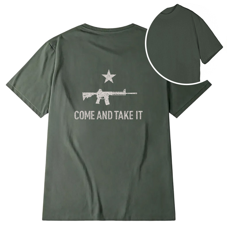 Modecanvas Come And Take It DTG Printing Back Classic T-Shirt
