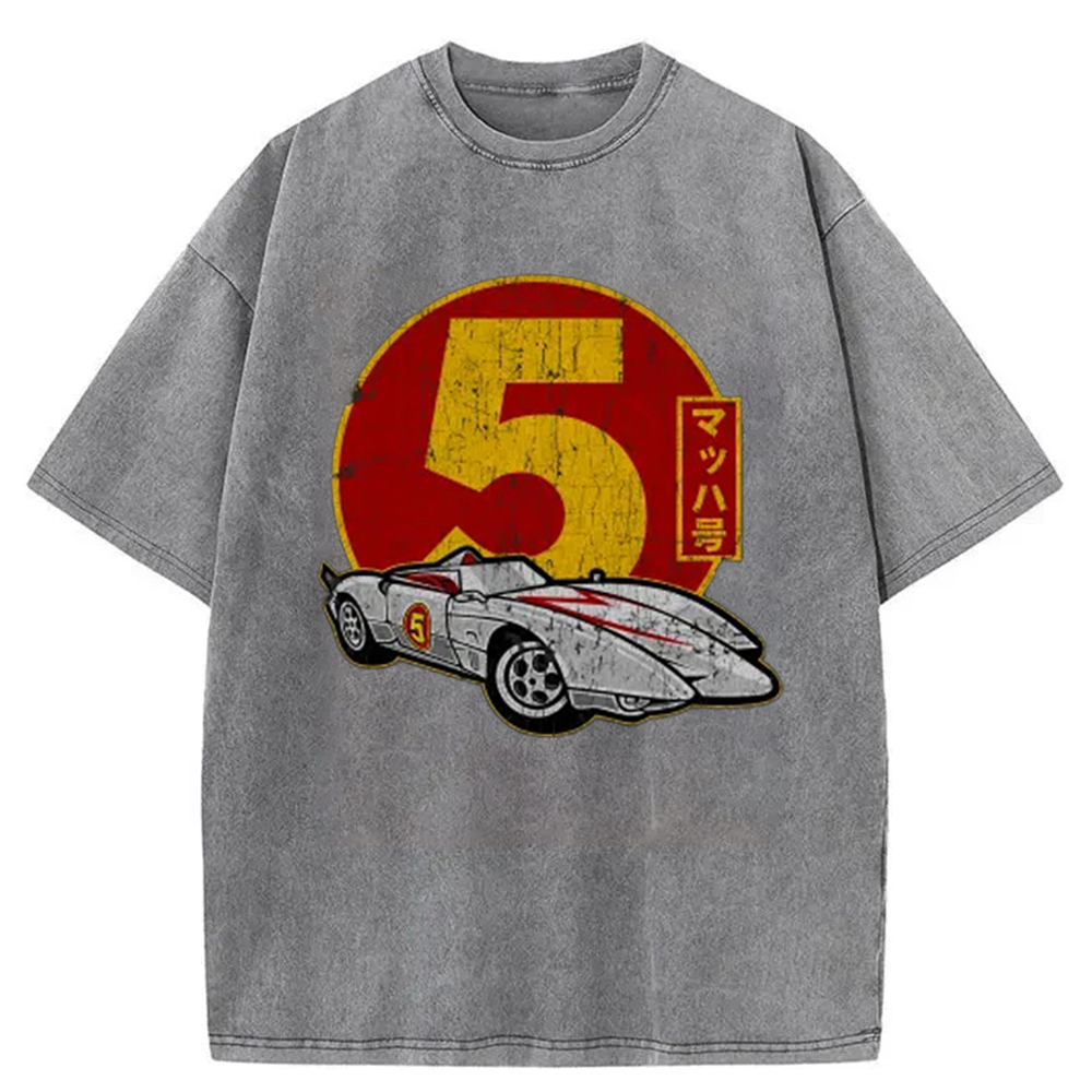Modecanvas Vintage Mach Five Speed Racer Washed T-Shirt