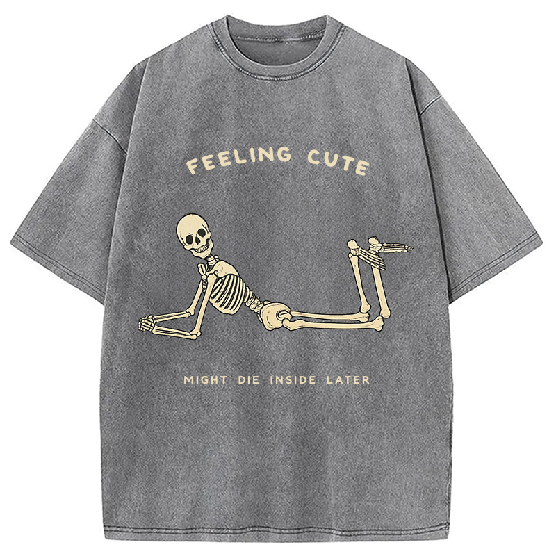 Modecanvas We Shall See DTG Printing Washed T-Shirt-modecanvas
