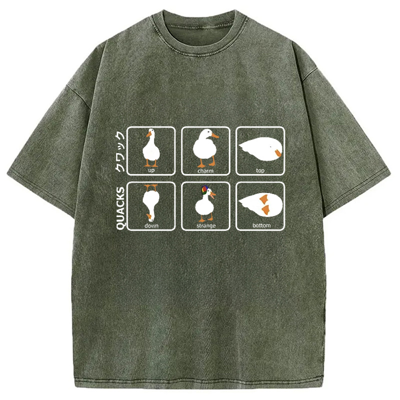 Modecanvas 3D Illustration Of A Duck Washed T-Shirt