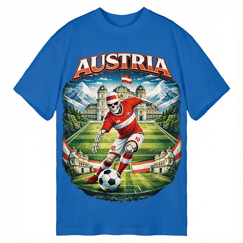 Modecanvas Austria Soccer DTG Printing Classic T-Shirt-modecanvas