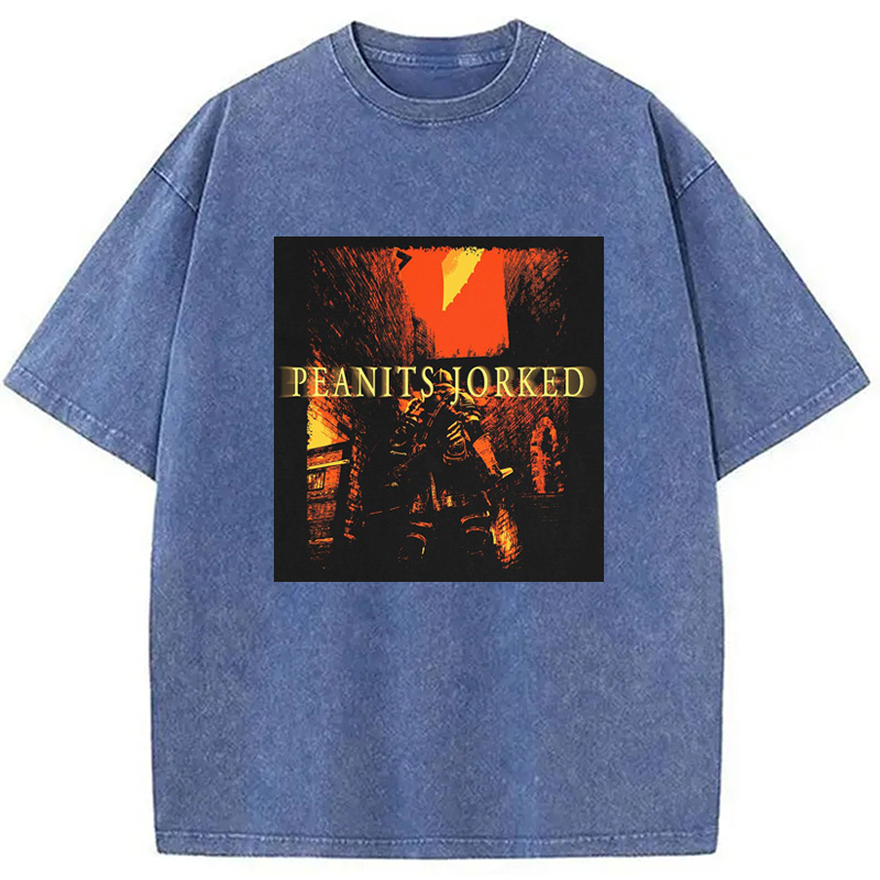 Modecanvas PEANITS JORKED Washed T-Shirt