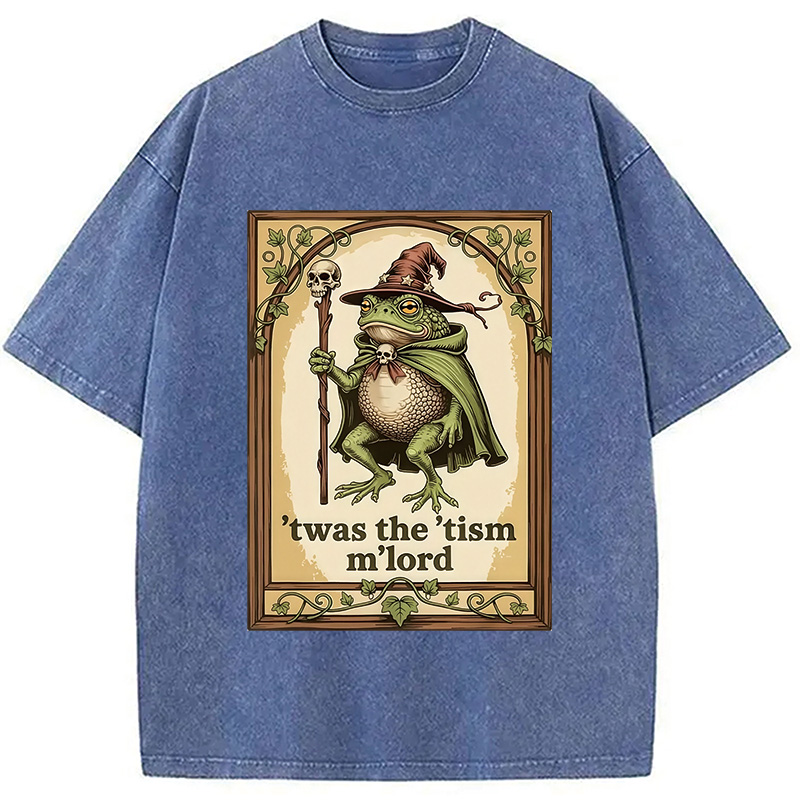 Modecanvas Frog with a Sword Washed T-Shirt