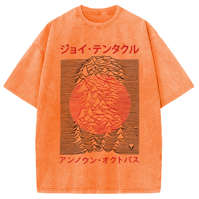 Modecanvas Retro Music Washed T-Shirt