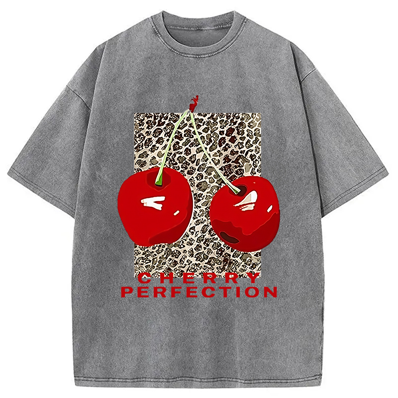 Modecanvas Cherry Perfection Washed T-Shirt