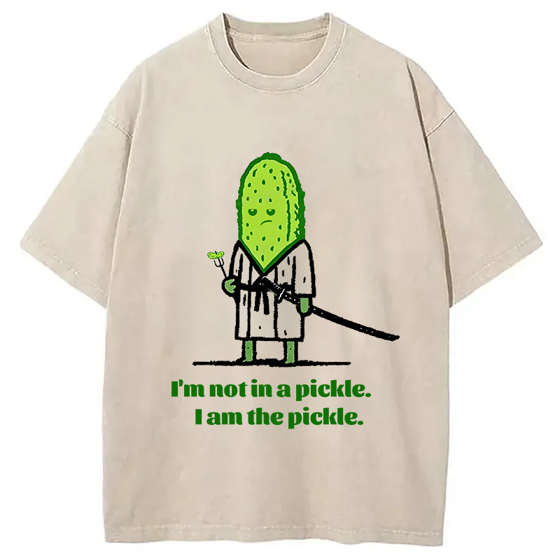 Modecanvas Cucumber Samurai Washed T-Shirt