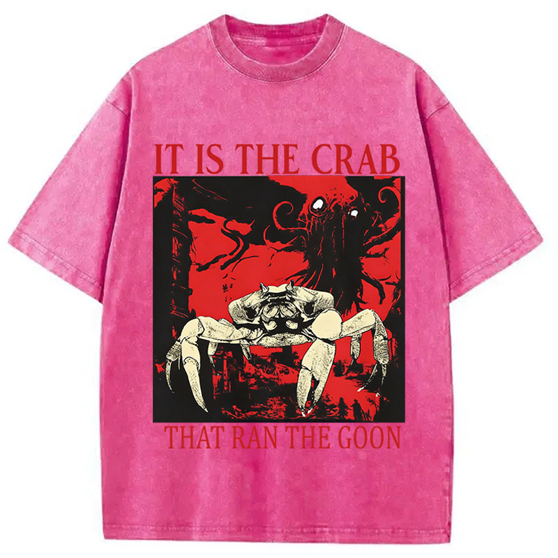 Modecanvas It is the Crab Meme Washed T-Shirt