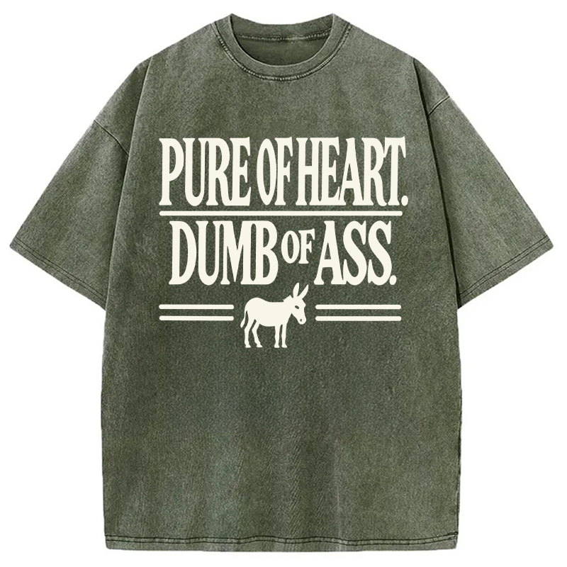 Modecanvas Cowboy Humor Funny Vintage DTG Printing Washed T-Shirt