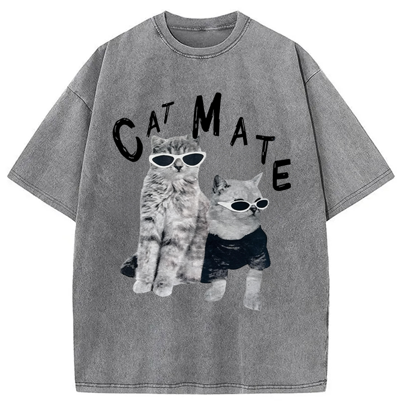 Modecanvas Catmate DTG Printing Washed T-Shirt