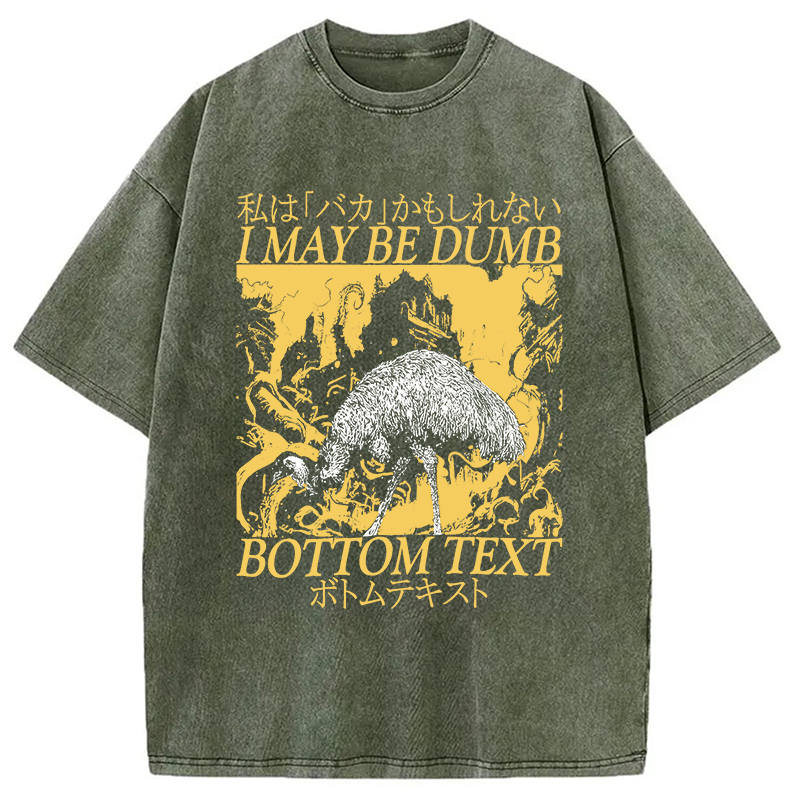 Modecanvas I May Be Dumb Washed T-Shirt-modecanvas