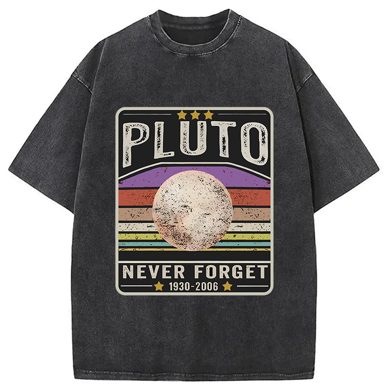 Modecanvas Always a Planet in Our Hearts Washed T-Shirt-modecanvas