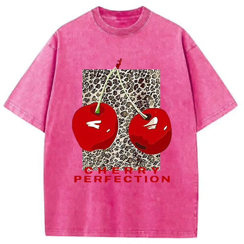 Modecanvas Cherry Perfection Washed T-Shirt