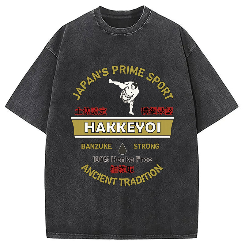 Modecanvas Sumo Japanese Vintage Washed T-Shirt