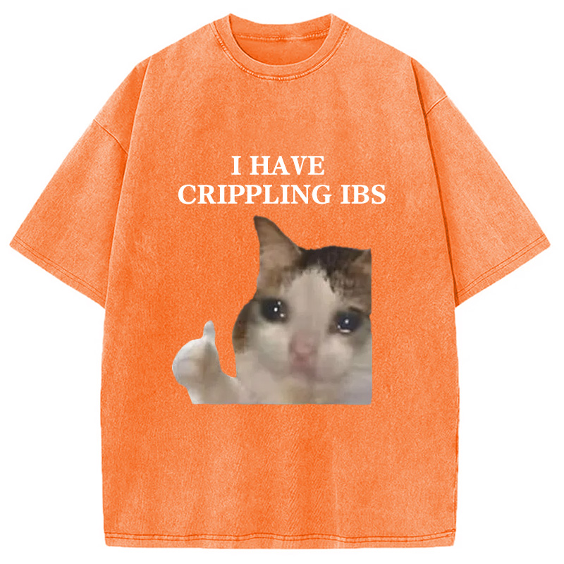 Modecanvas I Have Crippling IBS Washed T-Shirt
