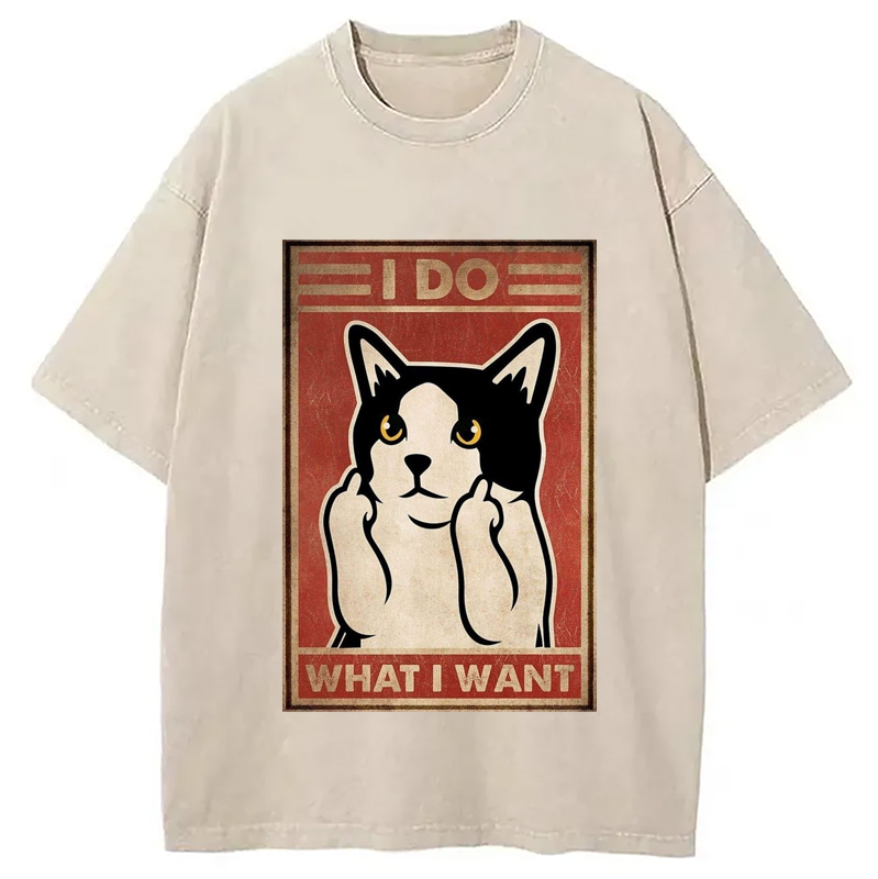 Modecanvas What I What Washed T-Shirt