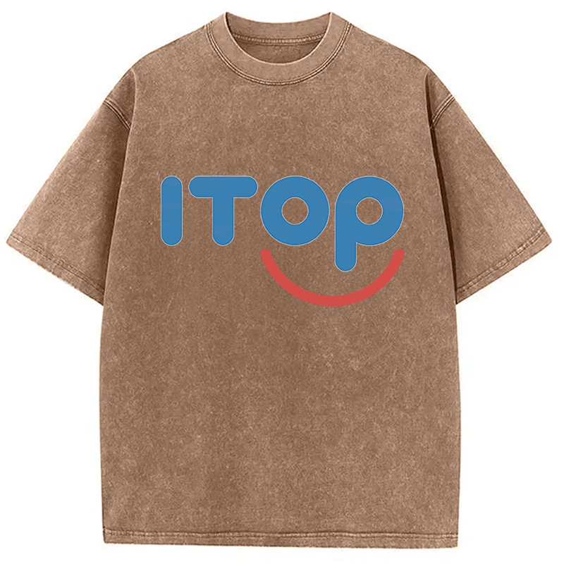 Modecanvas ITOP Parody Lesbian DTG Printing Washed T-Shirt