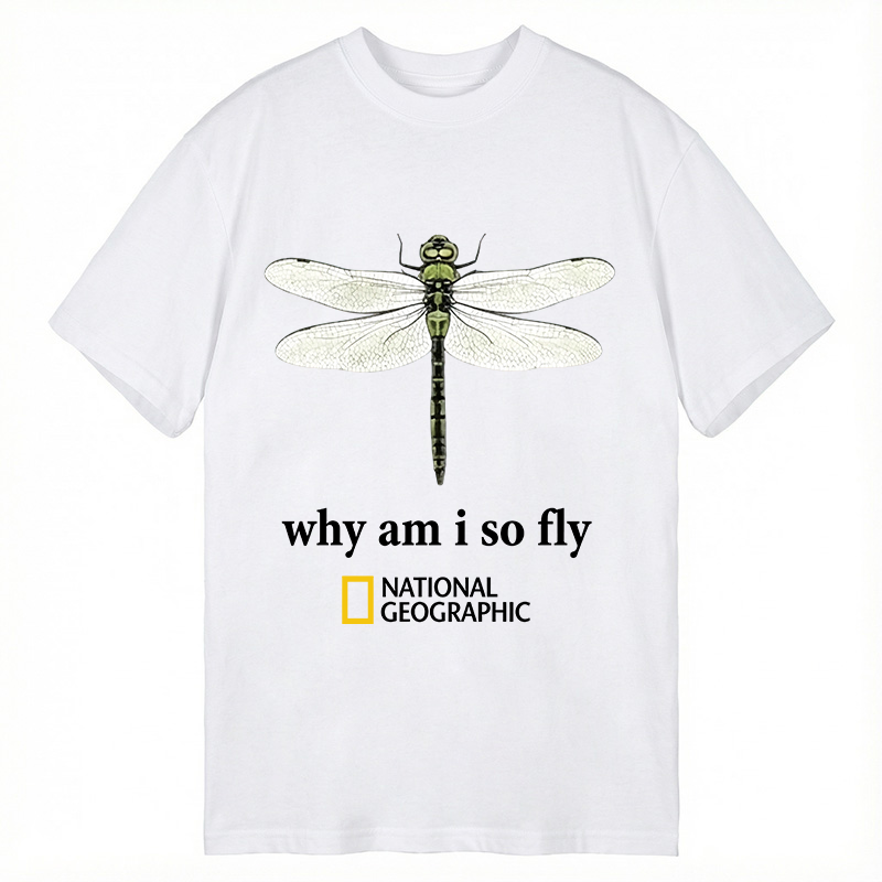 Modecanvas National Geographic Dragonfly DTG Printing Classic T-Shirt-modecanvas