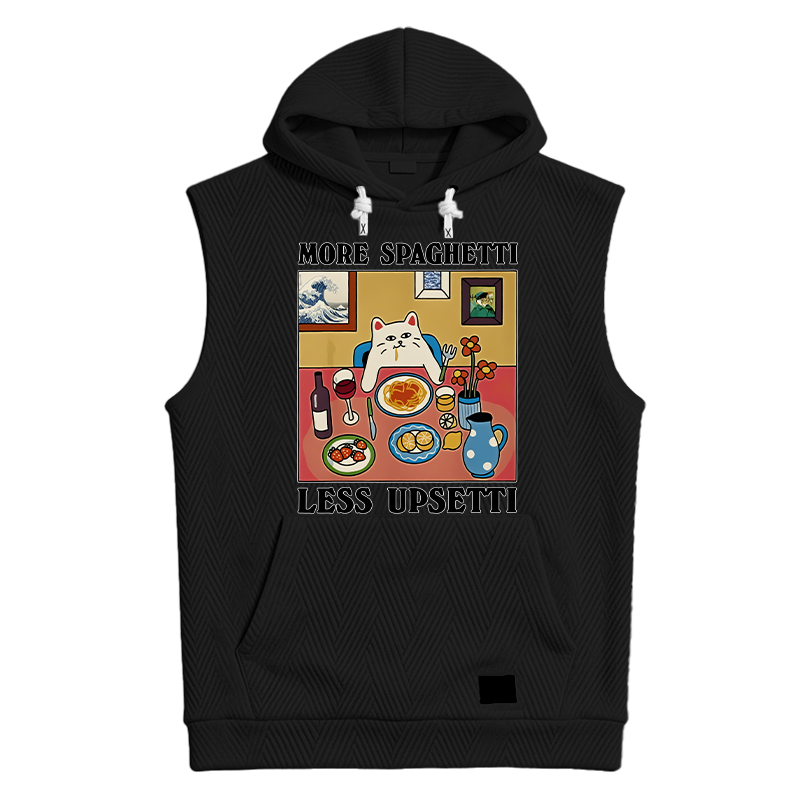 Modecanvas More Spaghetti Less Upsetti Hooded Tank