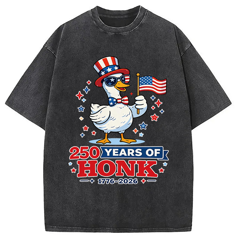 Modecanvas 250 Years of Honk DTG Printing Washed T-Shirt