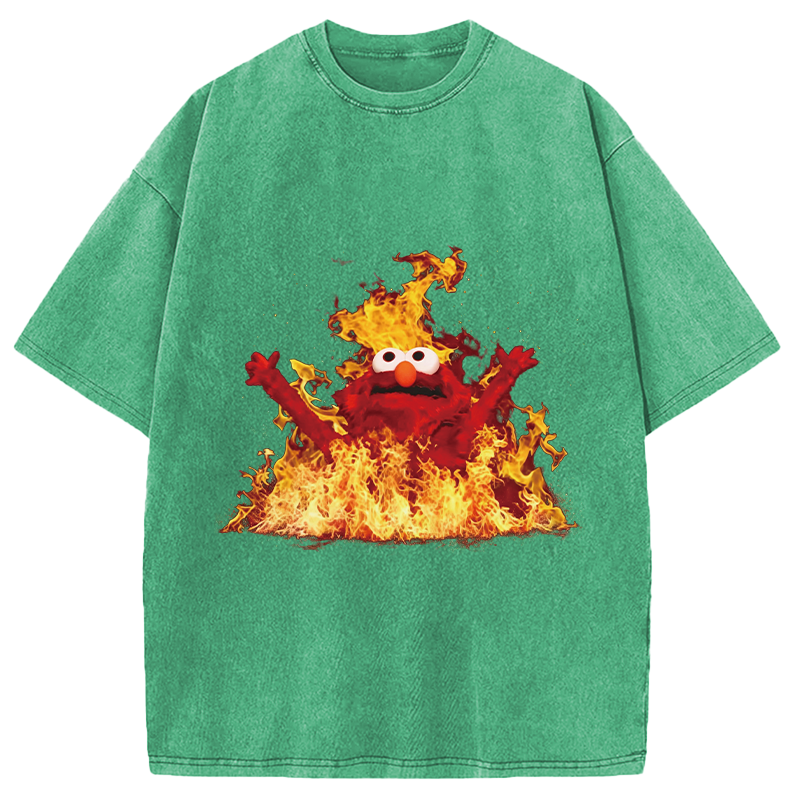 Modecanvas Hellmo Rise Meme DTG Printing Washed T-Shirt