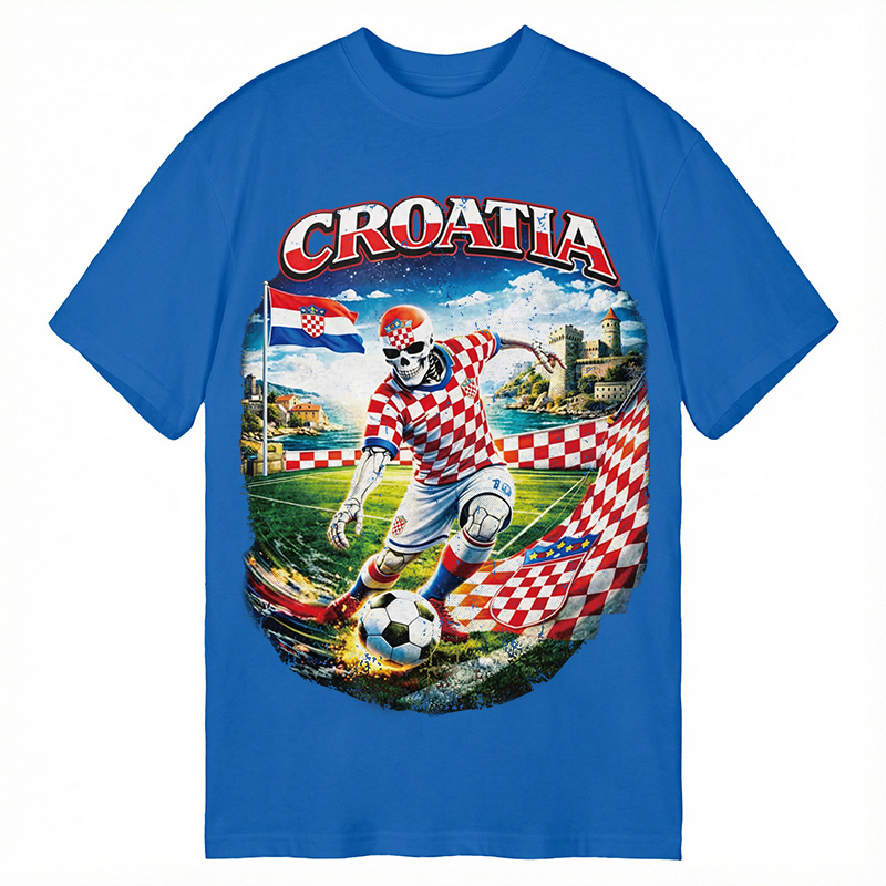Modecanvas Croatia Soccer DTG Printing Classic T-Shirt-modecanvas
