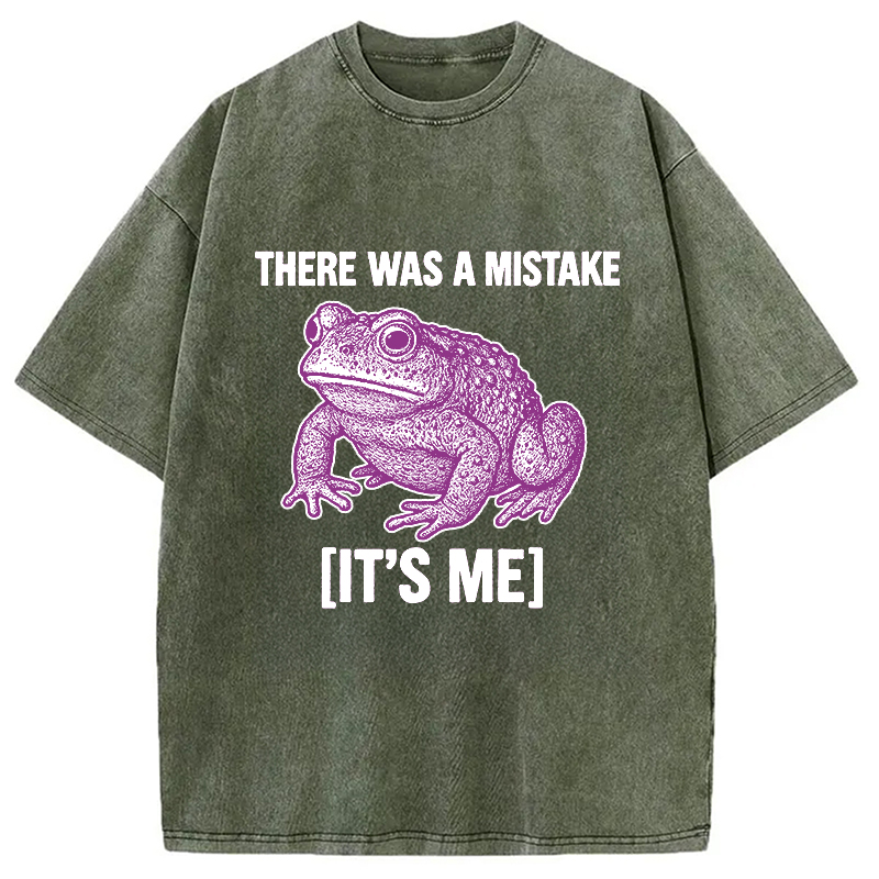 Modecanvas Mistake Frog Washed T-Shirt