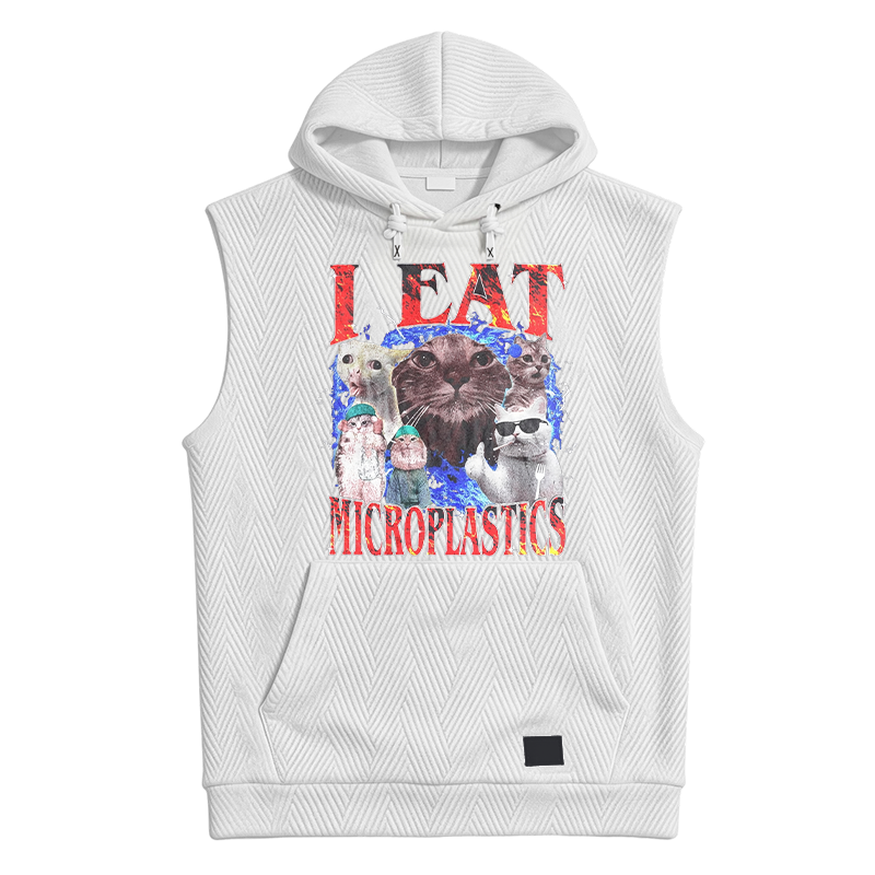 Modecanvas I Eat Microplastics Hooded Tank