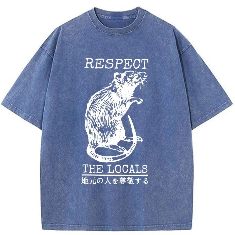 Modecanvas Esteem Local Rats Washed T-Shirt