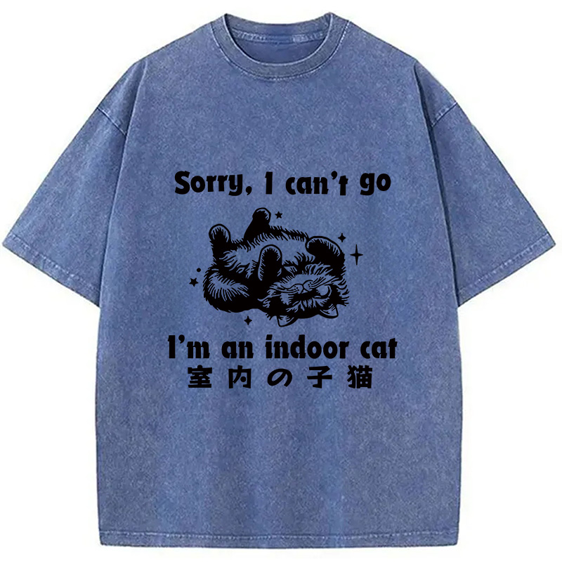 Modecanvas House Cat Washed T-Shirt