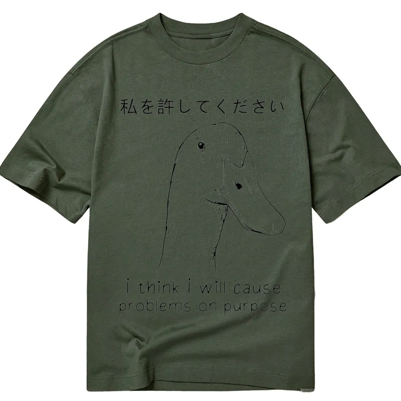 Modecanvas Stupid Goose Funny DTG Printing Classic T-Shirt-modecanvas