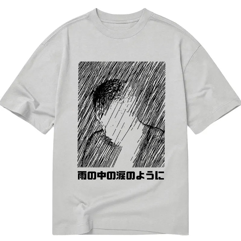 Modecanvas People In The Rain DTG Printing Classic T-Shirt-modecanvas