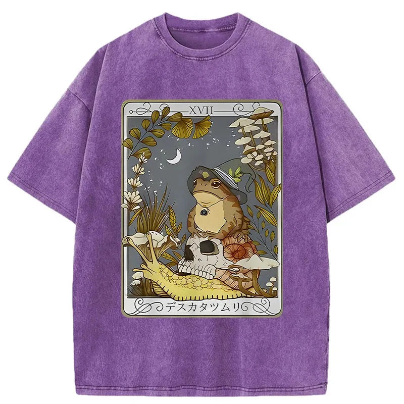 Modecanvas Magic Frog Japanese Washed T-Shirt
