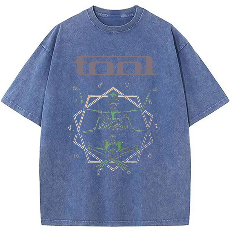 Modecanvas Soul Meditation DTG Printing Washed T-Shirt-modecanvas