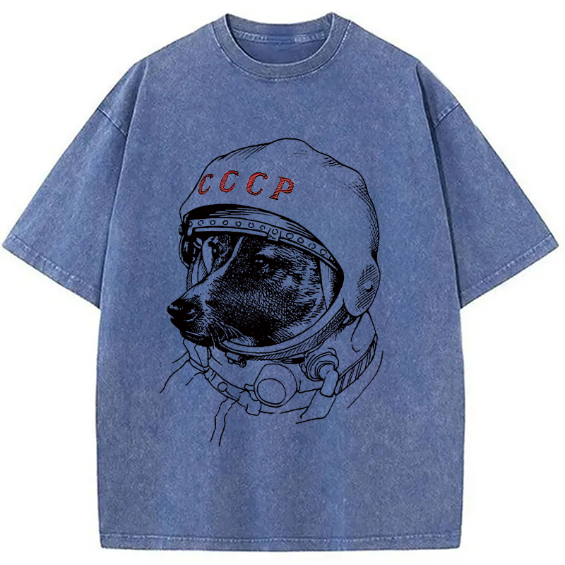 Modecanvas Astro Dog Washed T-Shirt