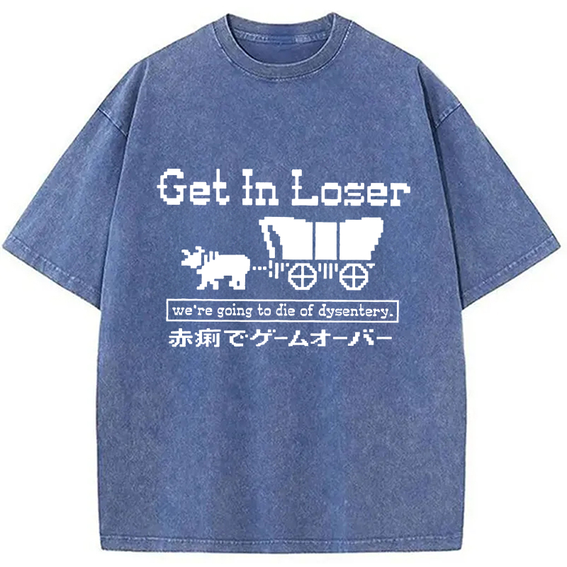 Modecanvas Died Of Dysentery Washed T-Shirt