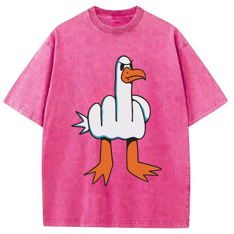 Modecanvas Rude Seagull Washed T-Shirt
