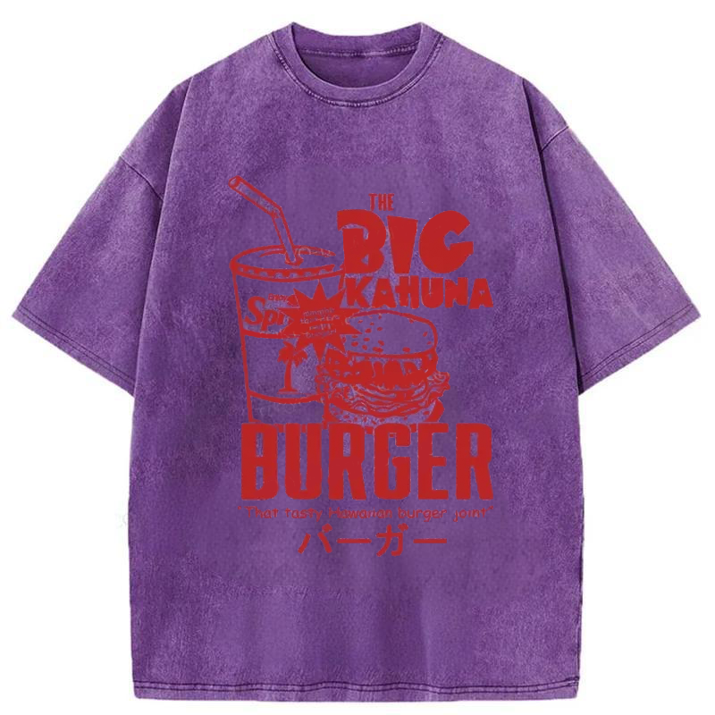 Modecanvas Tasty Hawaiian Burger Washed T-Shirt