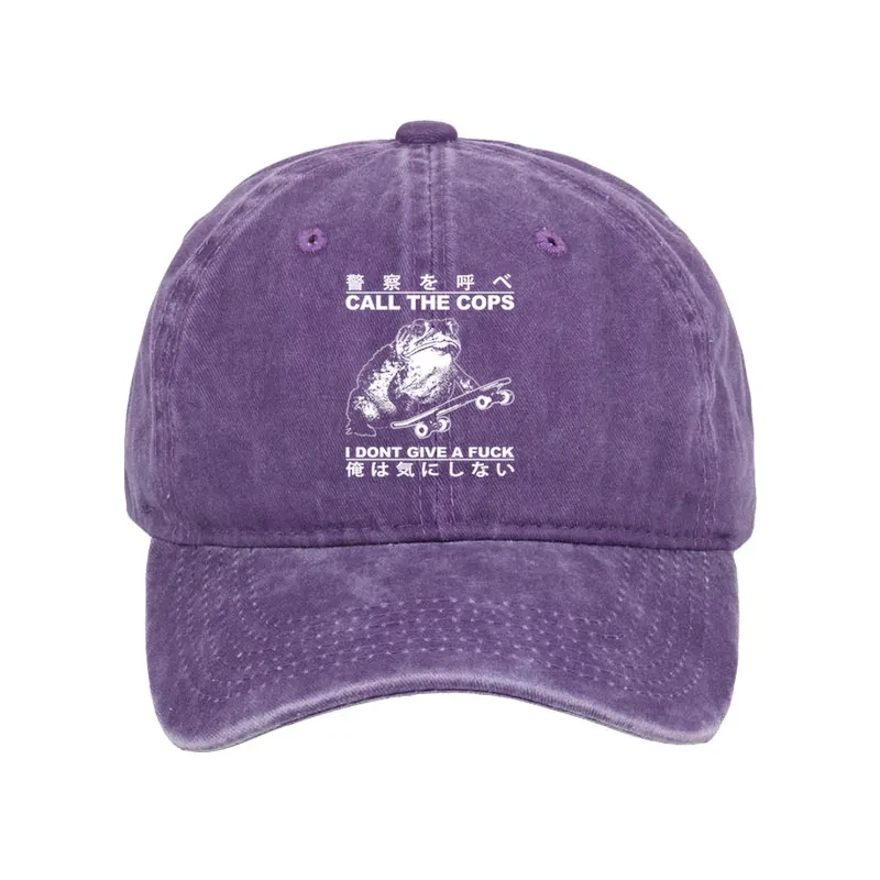 Modecanvas I Don't Care Washed Cap-modecanvas