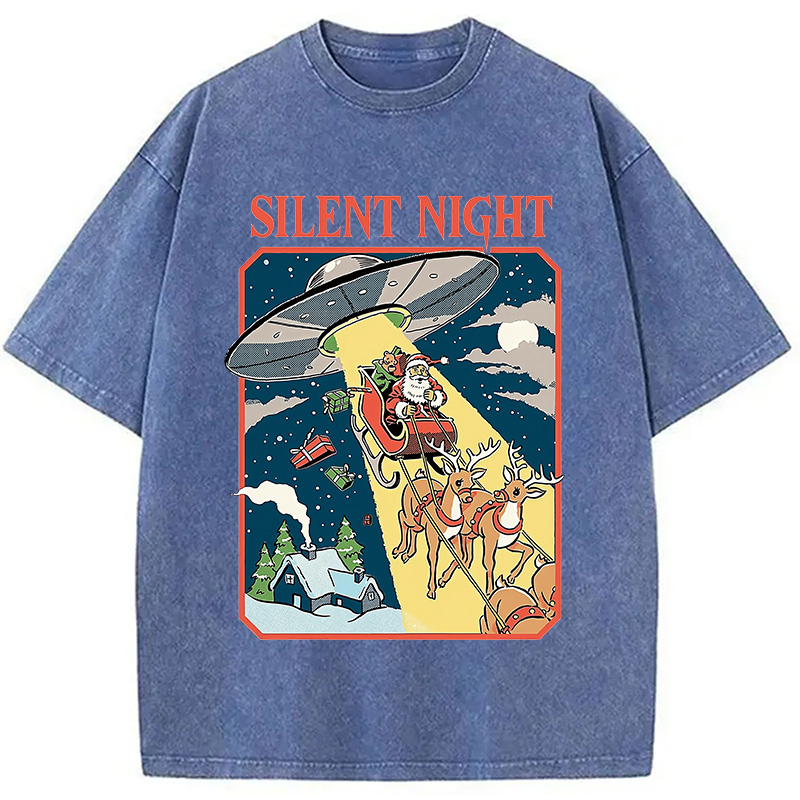 Modecanvas Silent Night Washed T-Shirt