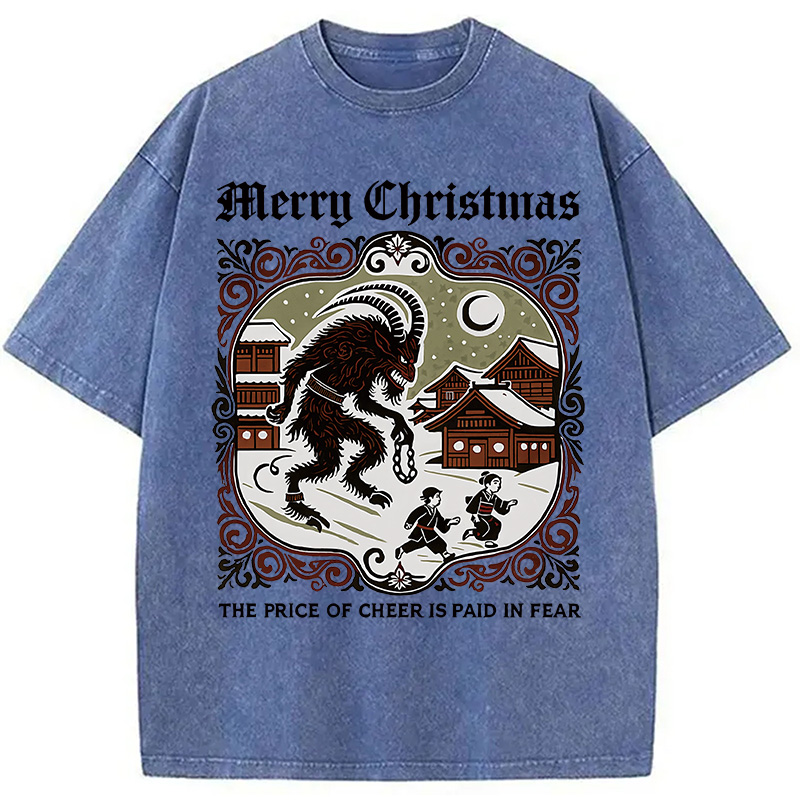 Modecanvas The Price of Cheer is Paid in Fear Washed T-Shirt