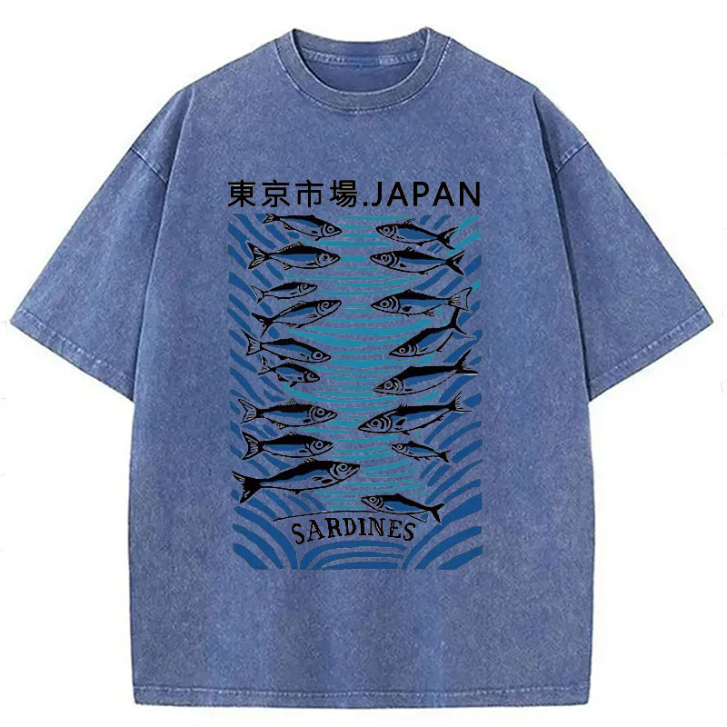 Modecanvas Tokyo Fish Market Washed T-Shirt